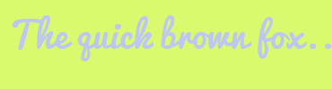 Image with Font Color BEC7F4 and Background Color D9F96E